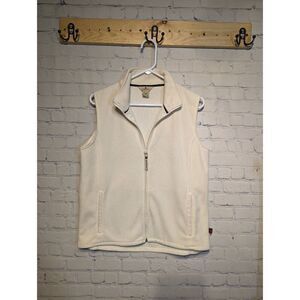 Woolrich full zip fleece vest medium